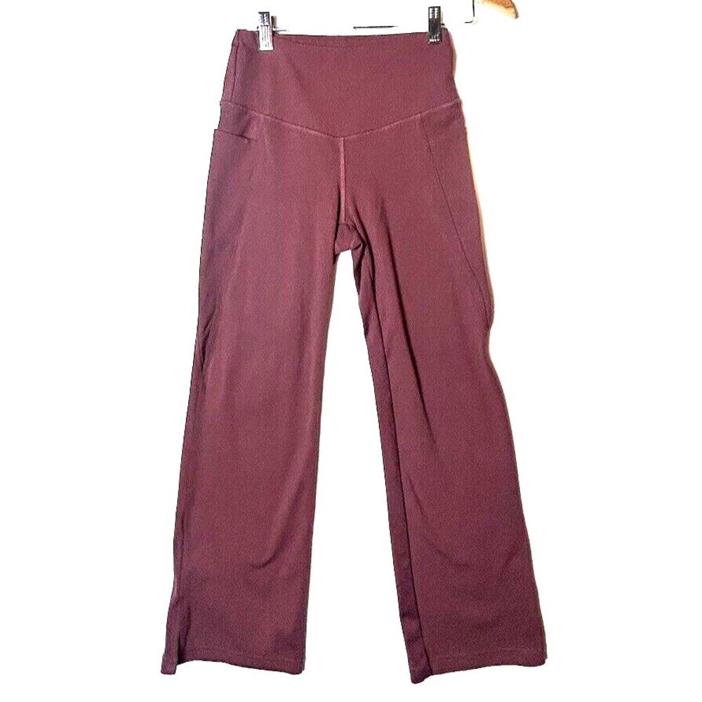 Jockey Ladies' Yoga Capri Legging, Maroon, XS‎